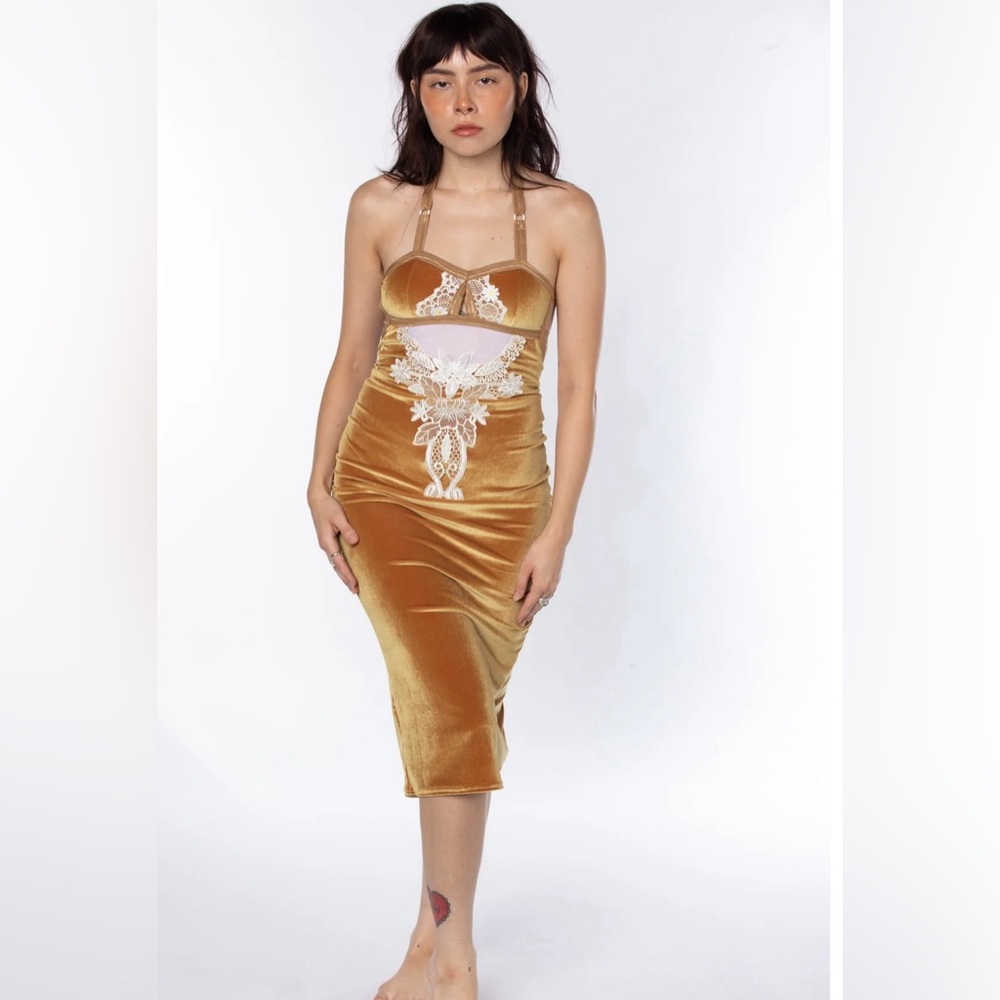 Solstice midi dress diamond dust